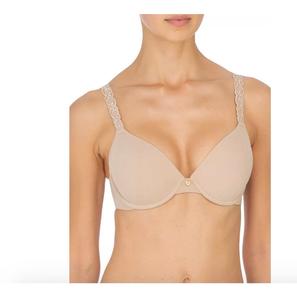 C9 Natori Pure Luxe Custom Coverage Contour tan Underwire Bra size 32C